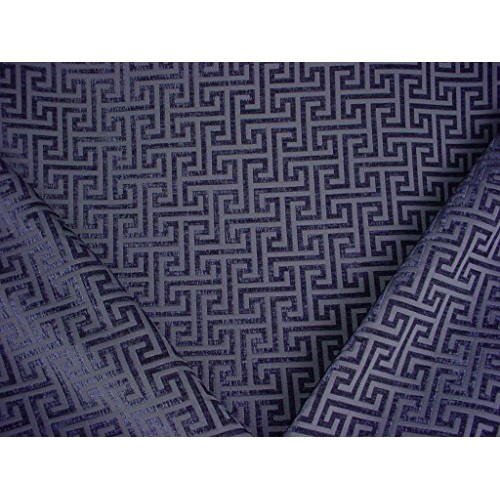 166H7 - Striking Interlocking Sapphire Blue Geometric Transitional...
