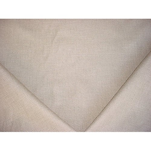 218H7 - Taupe/Grey Overscaled Linen Basketweave Designer Upholster...