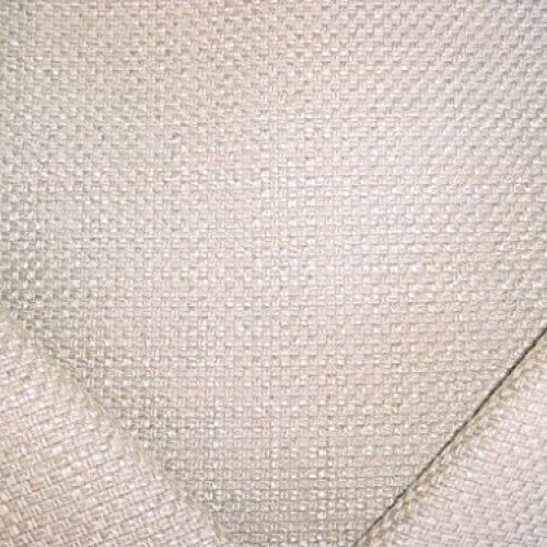 218H7 - Taupe/Grey Overscaled Linen Basketweave Designer Upholster...