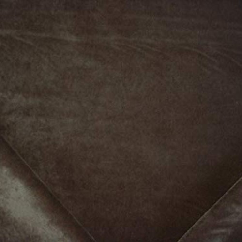 286RT19 - Cafe Brown Bark Velvet Velveteen Velour Designer Upholst...