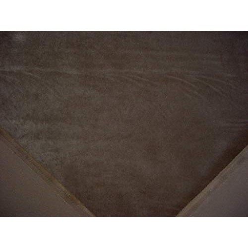 286RT19 - Cafe Brown Bark Velvet Velveteen Velour Designer Upholst...