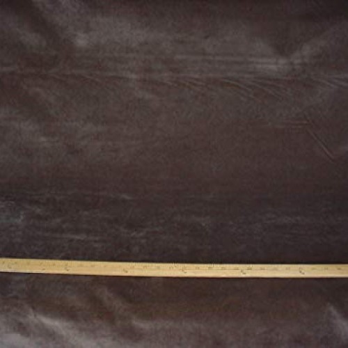 286RT19 - Cafe Brown Bark Velvet Velveteen Velour Designer Upholst...