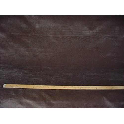 286RT19 - Cafe Brown Bark Velvet Velveteen Velour Designer Upholst...