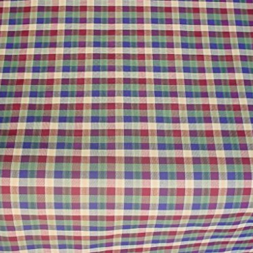 60N8 - Burnt Red/Spruce/Grey Blue/Navy/Light Tan Cotton Gingham/Ch...