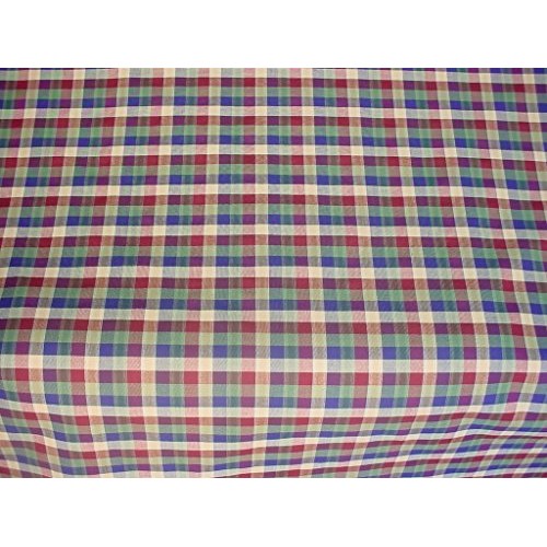 60N8 - Burnt Red/Spruce/Grey Blue/Navy/Light Tan Cotton Gingham/Ch...