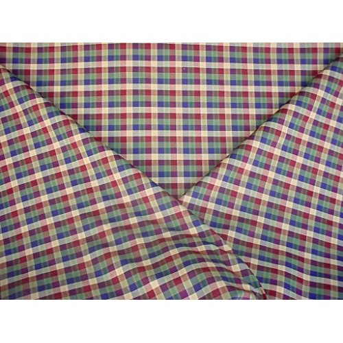 60N8 - Burnt Red/Spruce/Grey Blue/Navy/Light Tan Cotton Gingham/Ch...