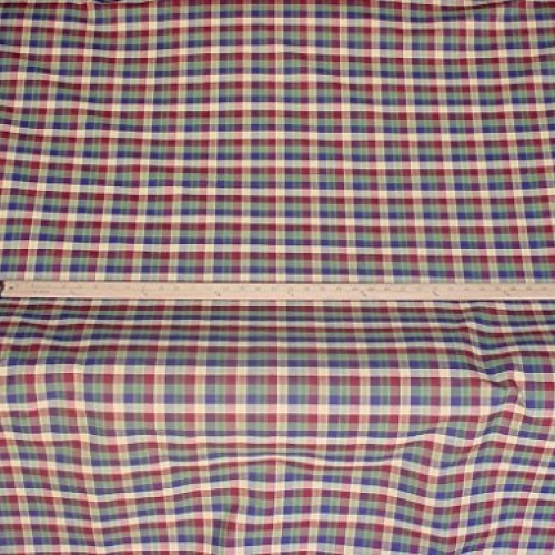 60N8 - Burnt Red/Spruce/Grey Blue/Navy/Light Tan Cotton Gingham/Ch...