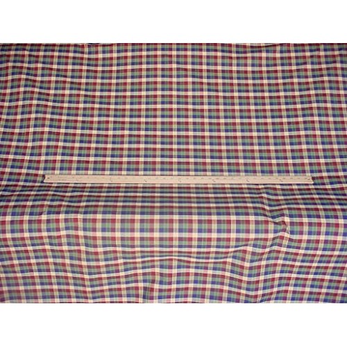 60N8 - Burnt Red/Spruce/Grey Blue/Navy/Light Tan Cotton Gingham/Ch...