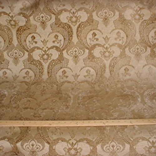 60RT12 - Golden Brown/Antique Gold Andalusian Arabesque Floral Scr...