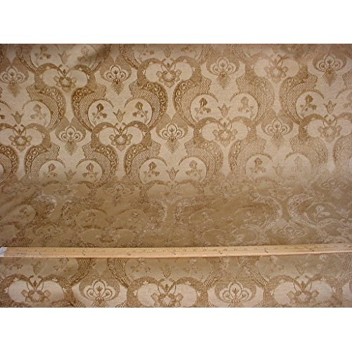 60RT12 - Golden Brown/Antique Gold Andalusian Arabesque Floral Scr...