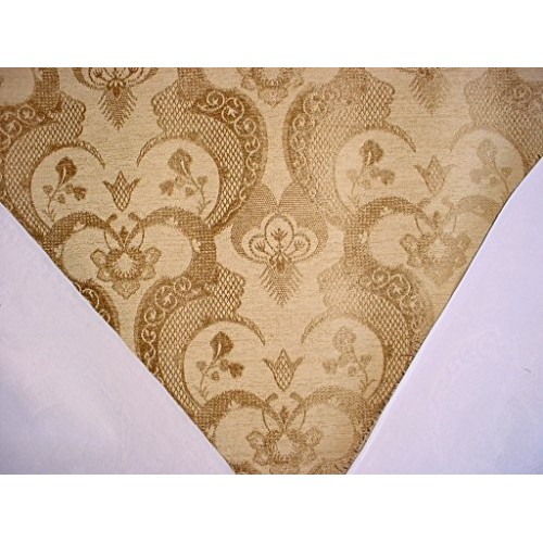 60RT12 - Golden Brown/Antique Gold Andalusian Arabesque Floral Scr...