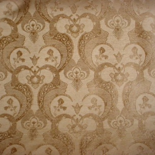 60RT12 - Golden Brown/Antique Gold Andalusian Arabesque Floral Scr...