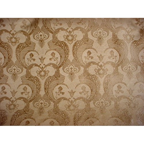 60RT12 - Golden Brown/Antique Gold Andalusian Arabesque Floral Scr...