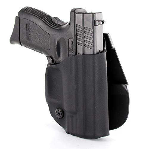 OWB Paddle Holster - Matte Black Right-Hand, SW Shield 380 EZ M2.0