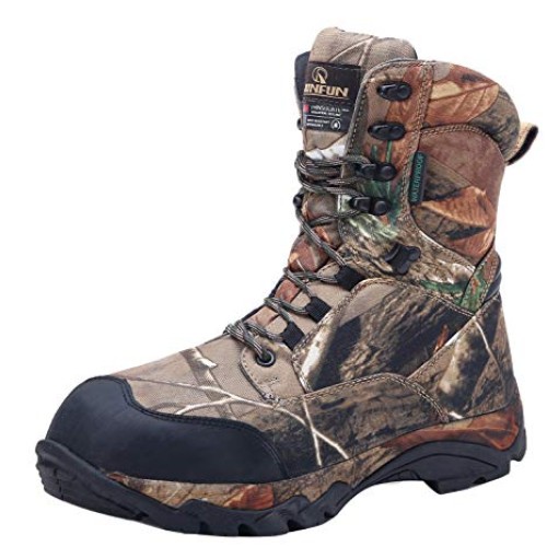 R RUNFUN Mens camo Waterproof Lightweight Hunting Boots