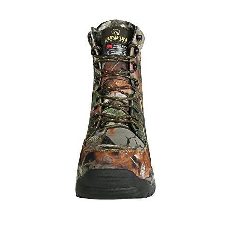 R RUNFUN Mens Lightweight Waterproof Hunting Boot Camo