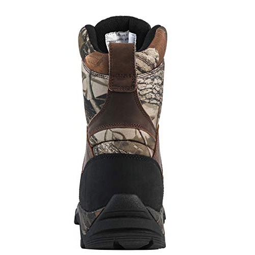 R RUNFUN Mens Waterproof Leather and Camo Outdoor Hunting Boot