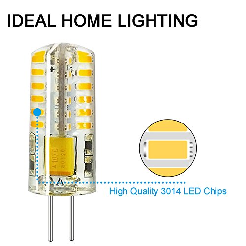 RAYHOO 10pcs G4 LED Bulbs JC Bi-Pin Base Light Bulbs 3W AC/DC 12V ...