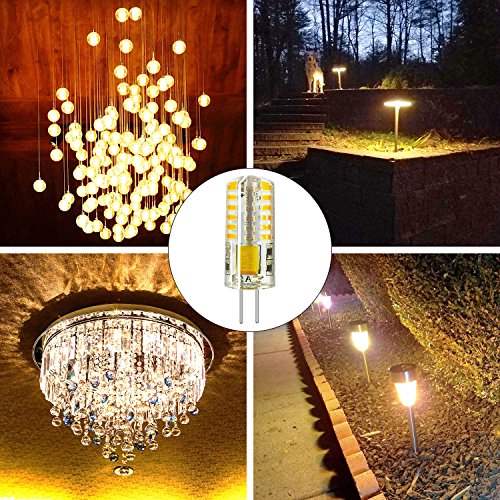 RAYHOO 10pcs G4 LED Bulbs JC Bi-Pin Base Light Bulbs 3W AC/DC 12V ...