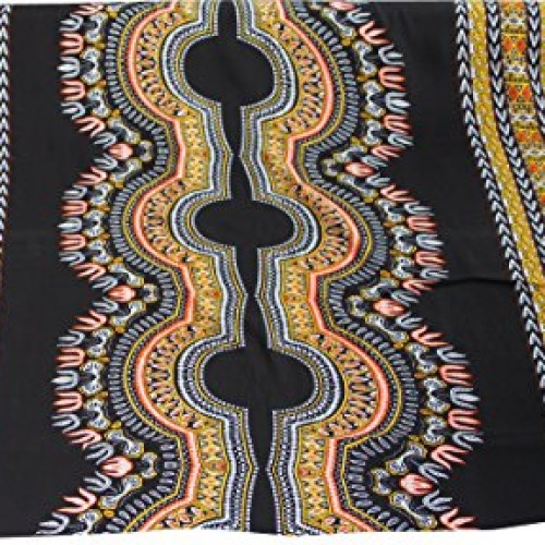 Full Funk Thin Bright African Dashiki Rayon Fabric Print 42inch x ...