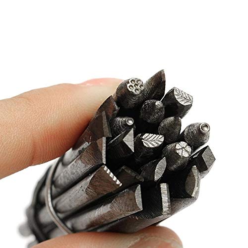 rackerose Practical 20pcs 4mm Steel Punches Flower Punch Stamp Set...