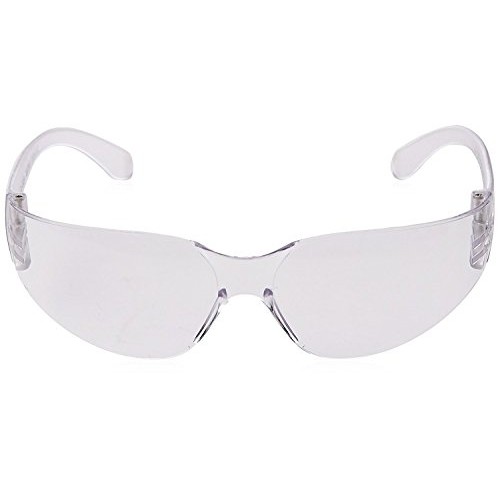 Radians Clear Safety Glasses, Scratch-Resistant, Wraparound, One Size