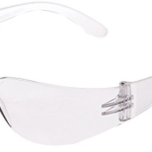 Radians Clear Safety Glasses, Scratch-Resistant, Wraparound, One Size