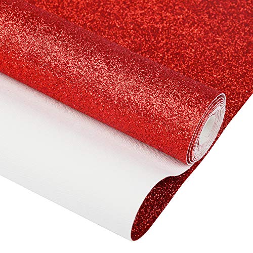 RAGAN Glitter Fabric Faux Leather Sheets 7.8X 53 Canvas Back f...