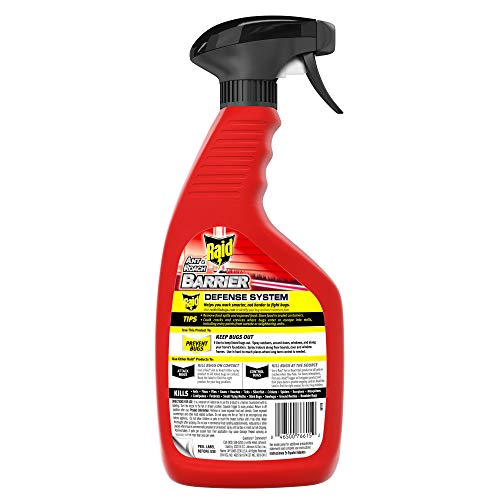 Raid Ant & Roach Barrier Spray, Killer for Listed Bugs, Insect, Sp...