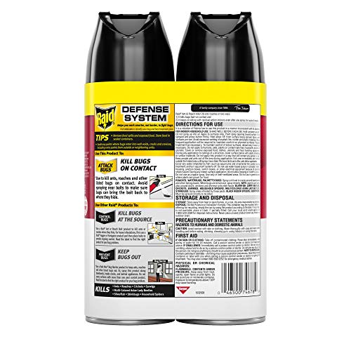 Raid Ant and Roach Fragrance Free Twin Pack, 17.5 OZ