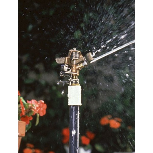 Rain Bird 25PJDAC Brass Impact Sprinkler, Adjustable 20° - 360° Pa...