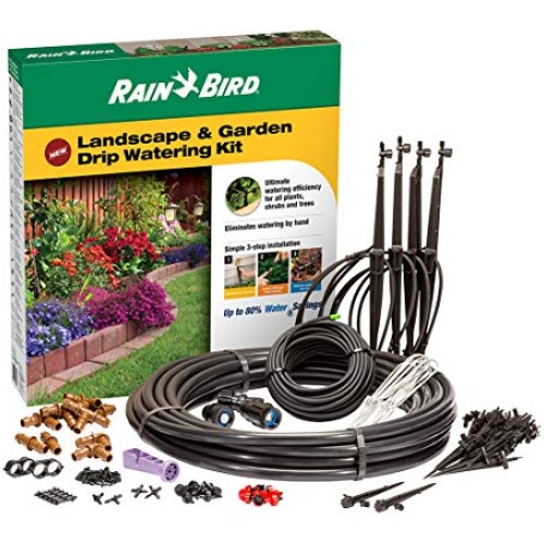 Rain Bird LNDDRIPKIT Drip Irrigation Landscape & Garden Watering K...