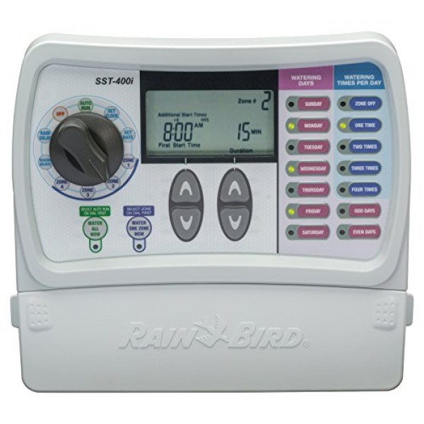 Rain Bird SST400I Simple To Set Indoor Timer, 4-Zone Discontinued...