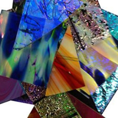1/2 lb. CBS Specialty Dichroic Jewelry - Scrap - 96 COE