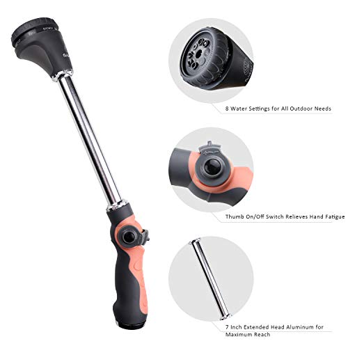 Rainbow Craft 8-Pattern - 16 Watering Wand Sprayer Nozzle for Ga...