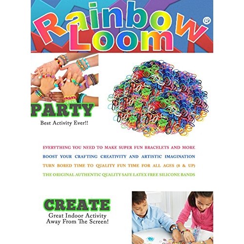 Rainbow Loom Crafting Kit includes Loom, Metal Hook, Mini Rainbow ...