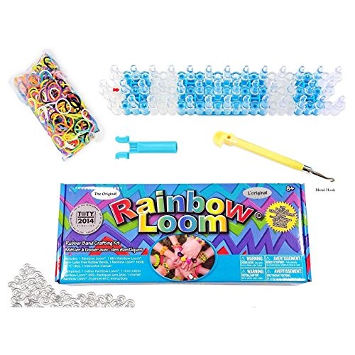 Rainbow Loom Crafting Kit includes Loom, Metal Hook, Mini Rainbow ...
