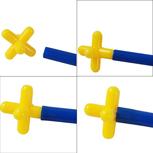 RAINBOW TOYFROG Straw Constructor STEM Building Toys 300 pcs Inter...