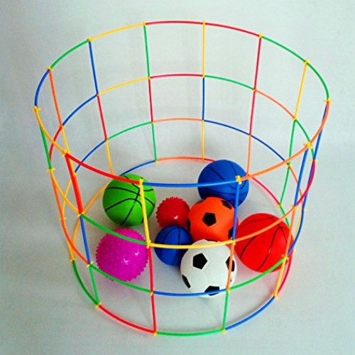 RAINBOW TOYFROG Straw Constructor STEM Building Toys 300 pcs Inter...