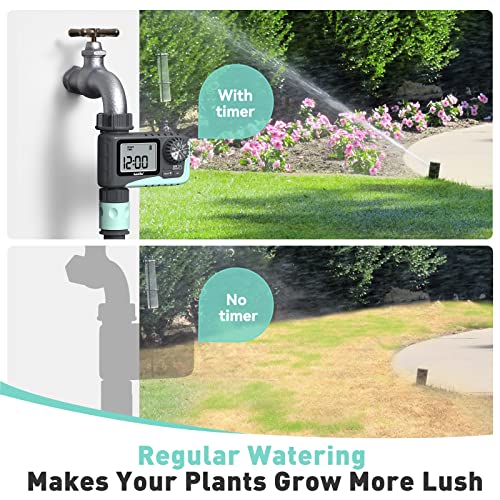 RAINPOINT Sprinkler Timer Outdoor, Water Timer for Garden Hose Fau...