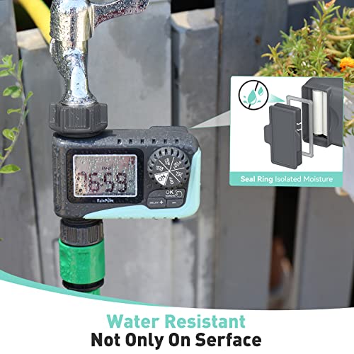 RAINPOINT Sprinkler Timer Outdoor, Water Timer for Garden Hose Fau...
