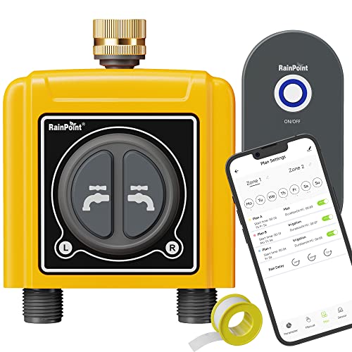 RAINPOINT Sprinkler Timer, WiFi Hose Timer, Smart Water Timer for ...