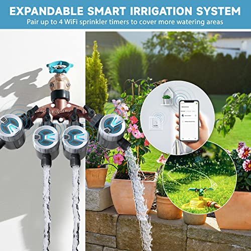 RAINPOINT Sprinkler Timer WiFi Water Timer, Smart Wireless Hose Fa...