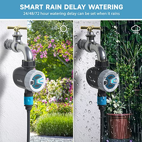 RAINPOINT Sprinkler Timer WiFi Water Timer, Smart Wireless Hose Fa...