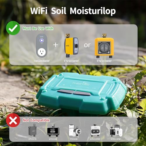 RAINPOINT WiFi Soil Moisture Sensor - Wireless Soil Moisture Senso...