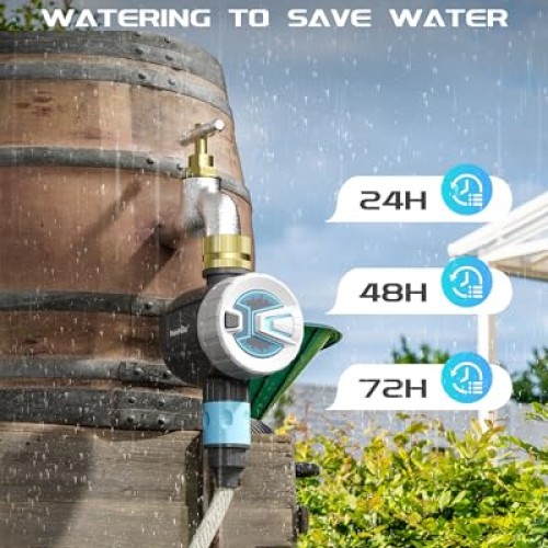 RAINPOINT WiFi Sprinkler Timer Water Timer, Brass Inlet Smart Hose...