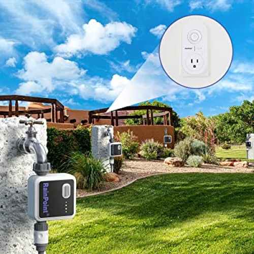 RAINPOINT WiFi Sprinkler Timer Water Timer for Garden Hose, Smart ...