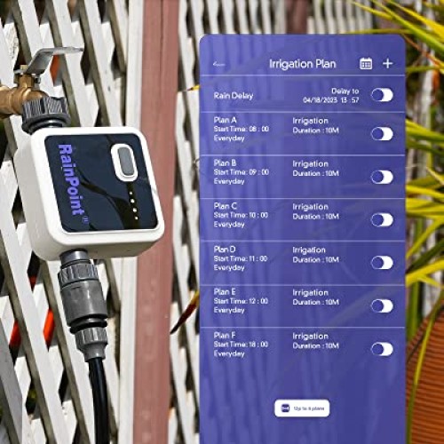 RAINPOINT WiFi Sprinkler Timer Water Timer for Garden Hose, Smart ...