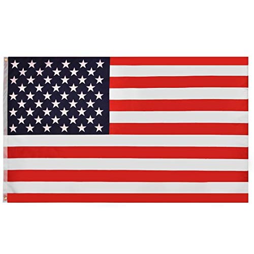 RainRoad American Flag 3x5 ft, Printed Polyester Double-Sided US M...