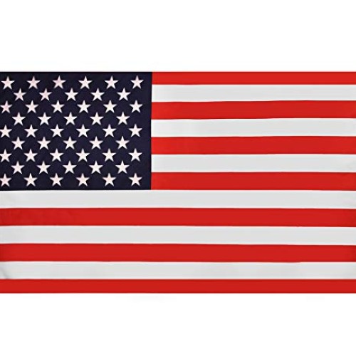 RainRoad American Flag 3x5 ft, Printed Polyester Double-Sided US M...